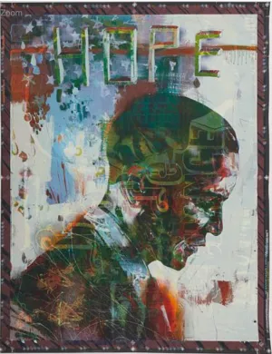 David Choe: Obama Hope Test Print, 2008