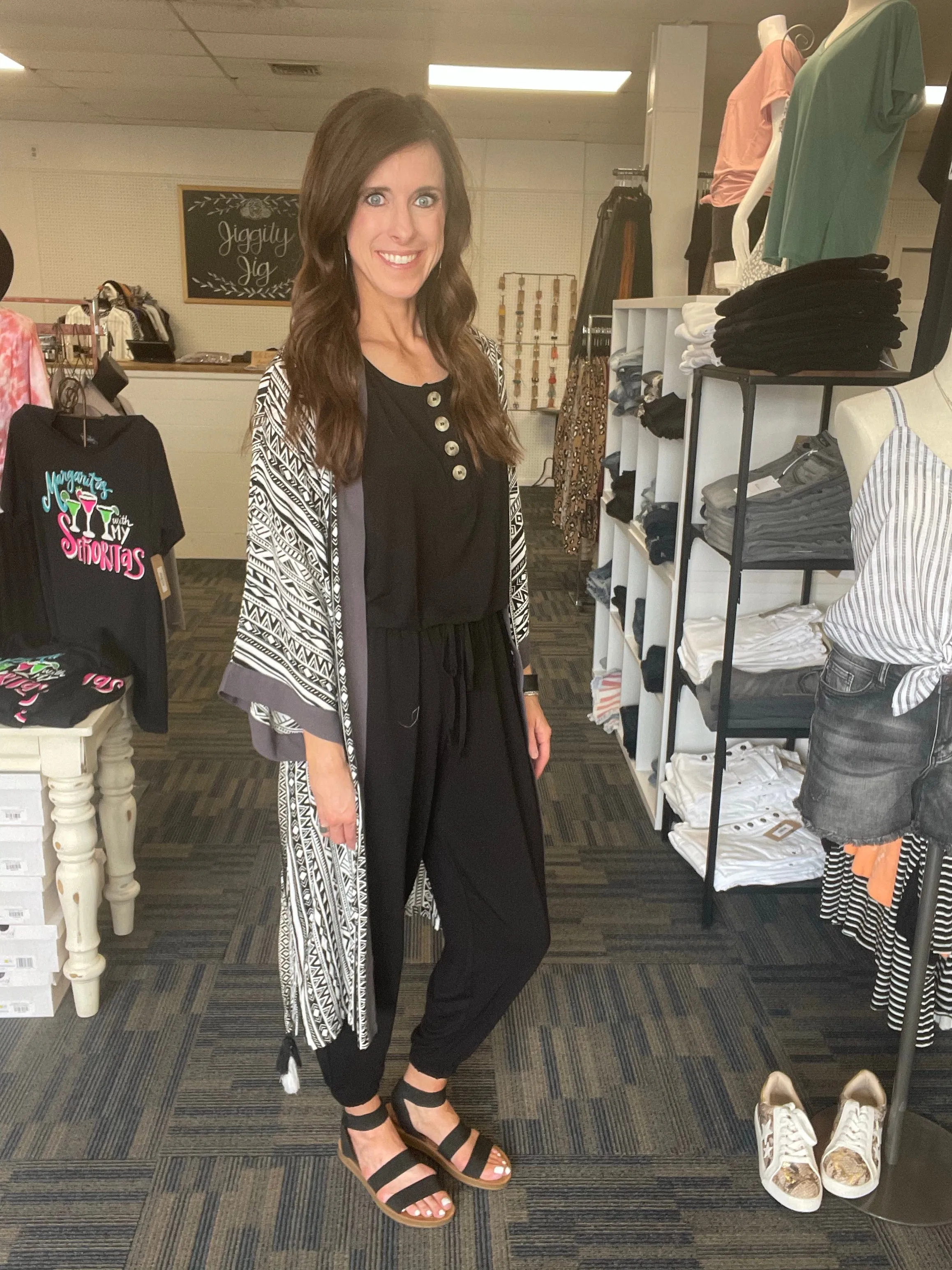 *Deals & Steals* All Set To Go Jogger Jumpsuit-4 Colors Available