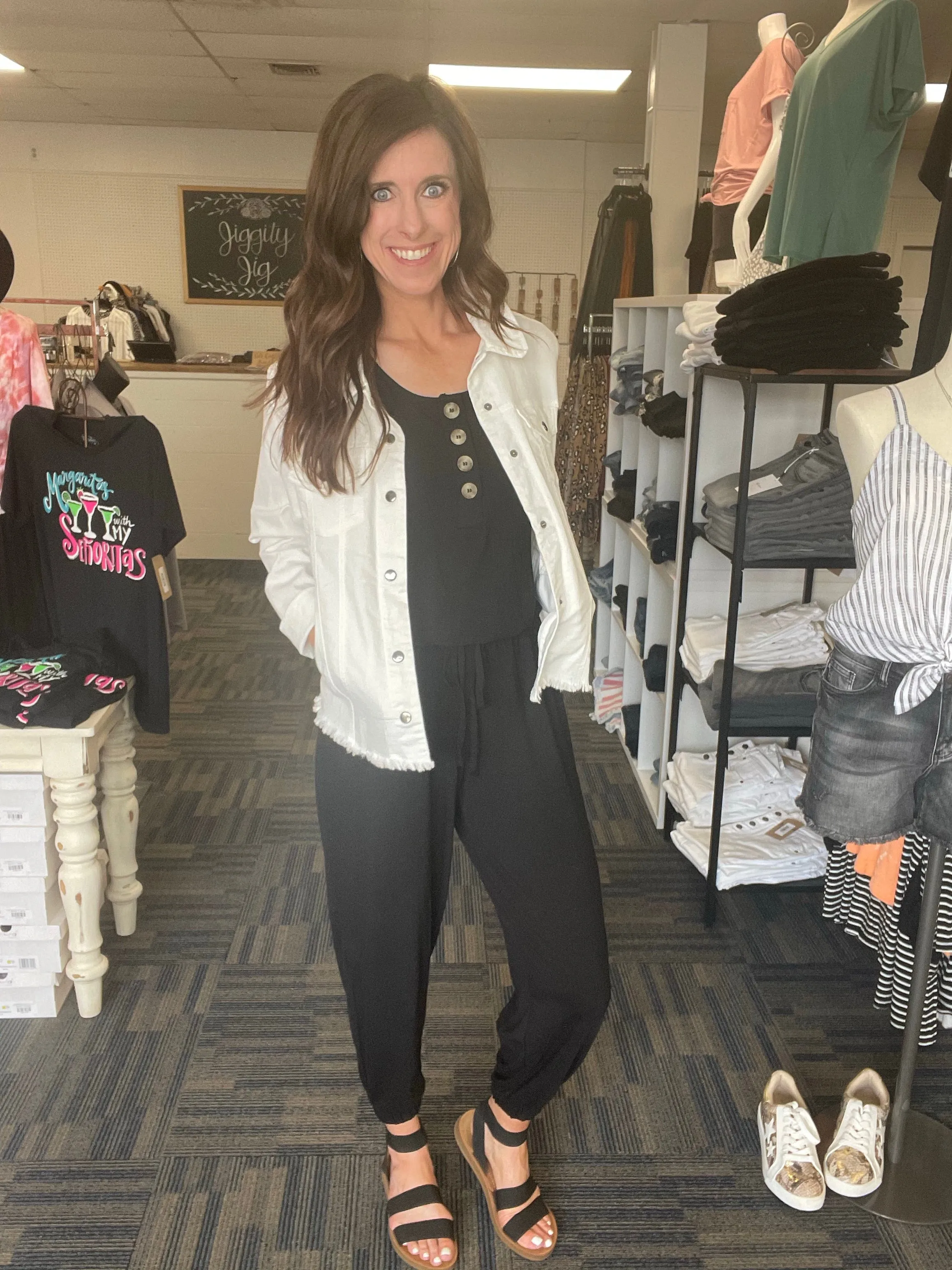 *Deals & Steals* All Set To Go Jogger Jumpsuit-4 Colors Available