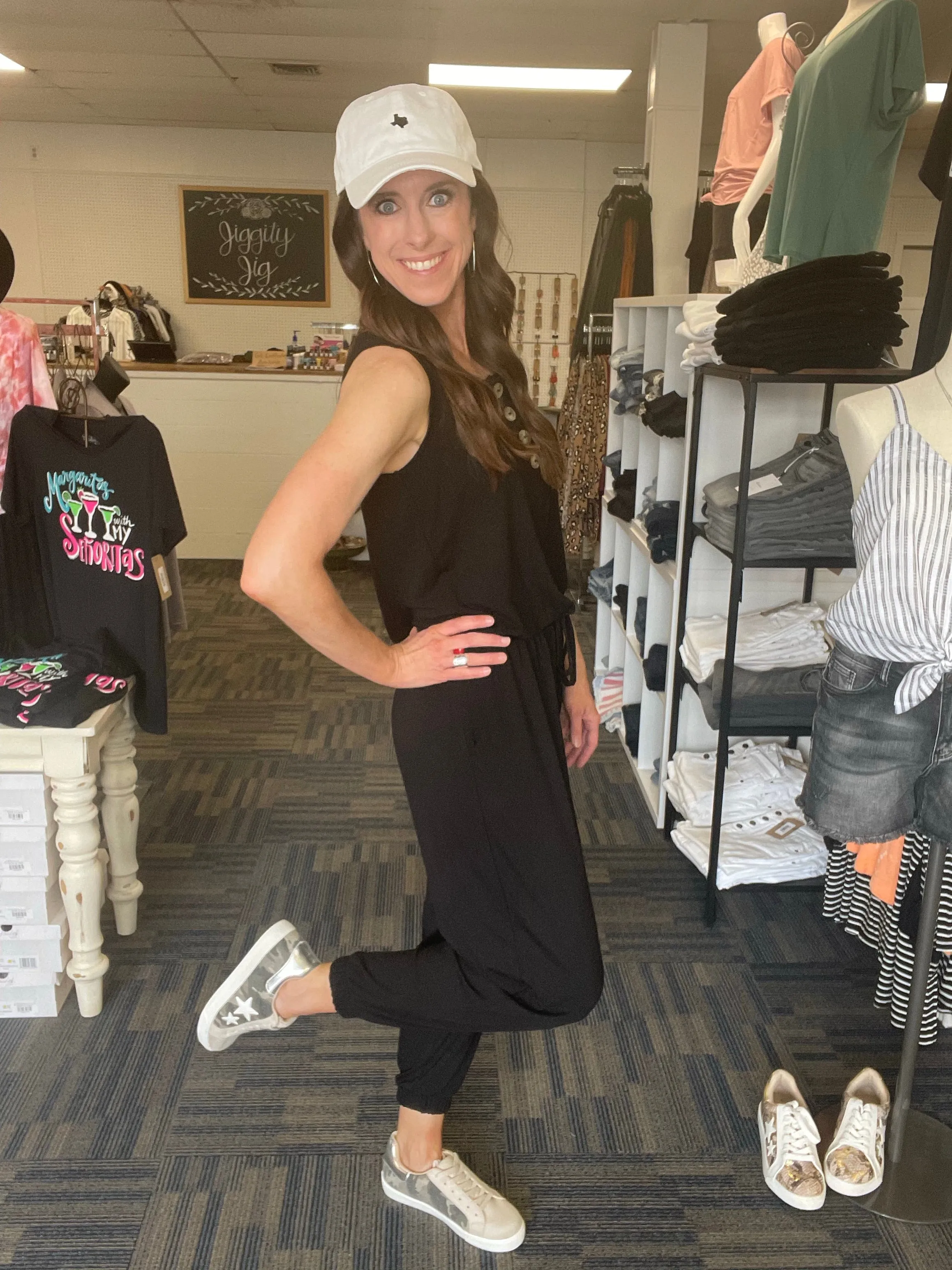 *Deals & Steals* All Set To Go Jogger Jumpsuit-4 Colors Available
