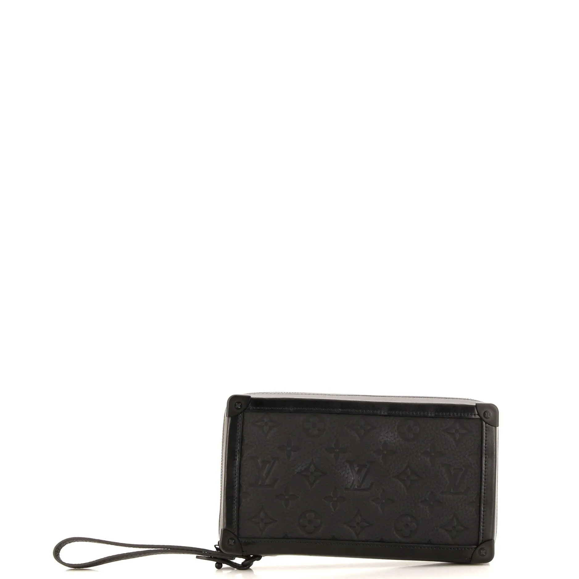 Designer Soft Trunk Clutch Monogram Taurillon Leather