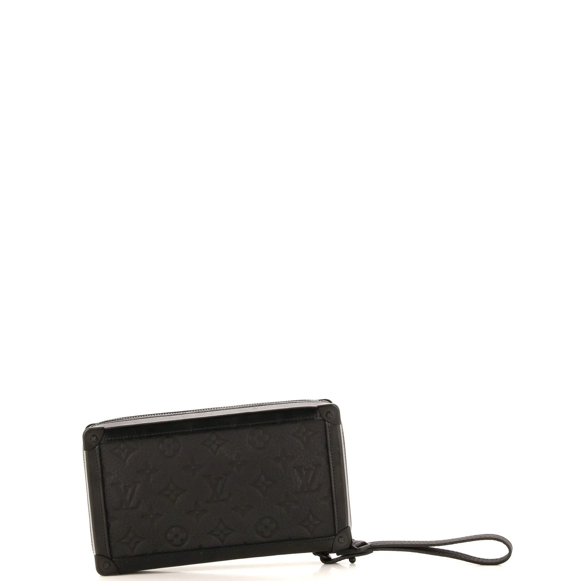 Designer Soft Trunk Clutch Monogram Taurillon Leather