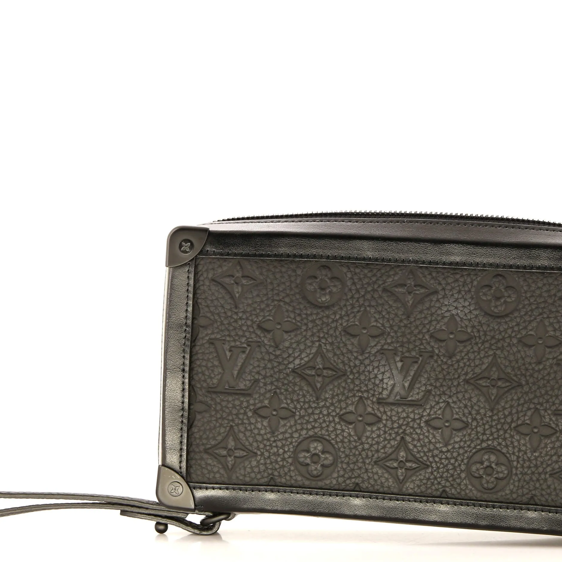 Designer Soft Trunk Clutch Monogram Taurillon Leather