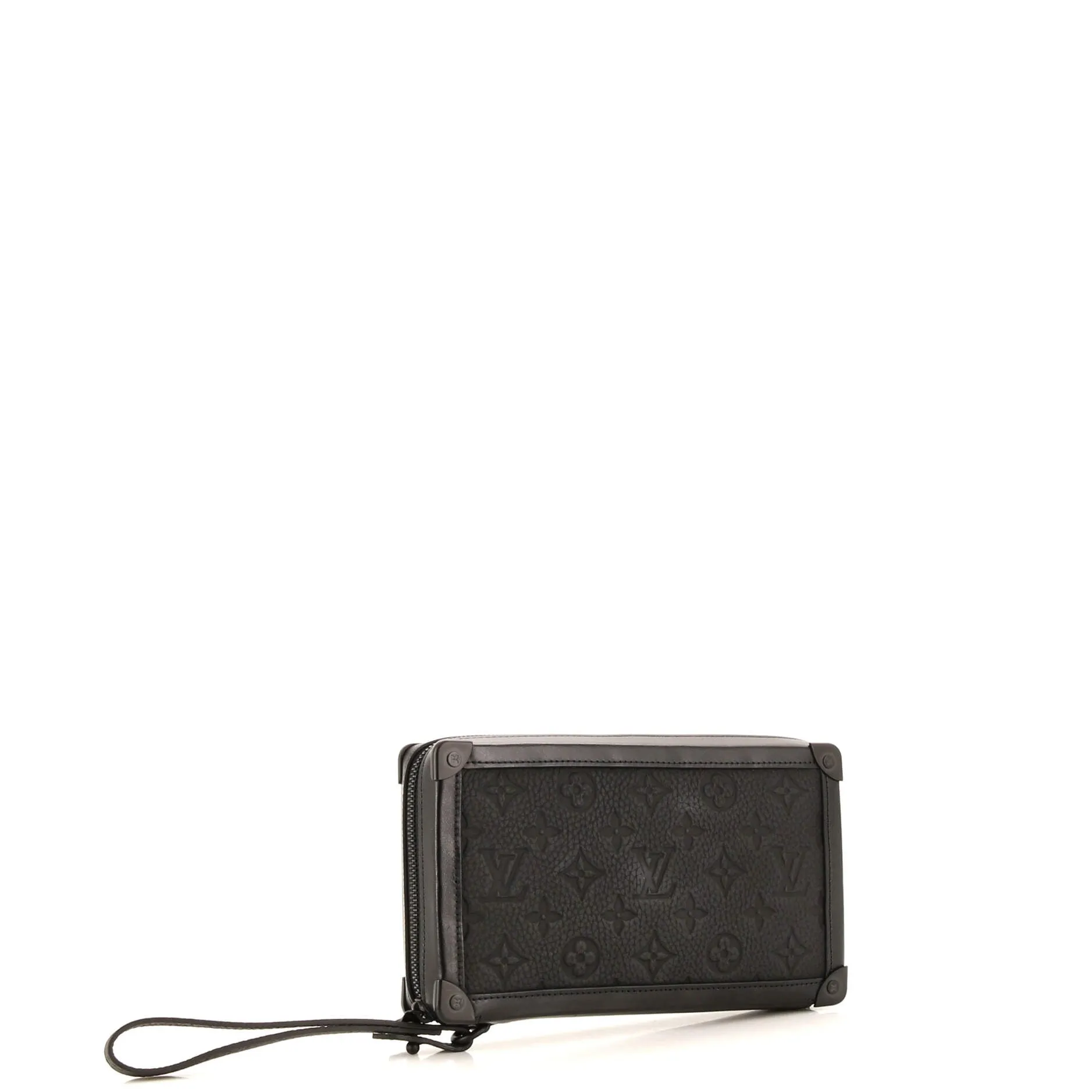 Designer Soft Trunk Clutch Monogram Taurillon Leather