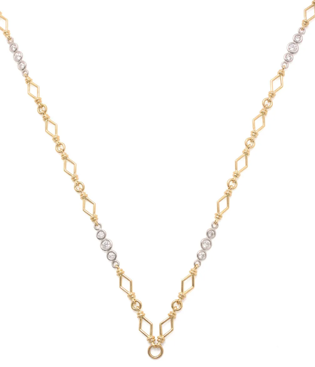 Diamond Harlequin Chain, 26 inches