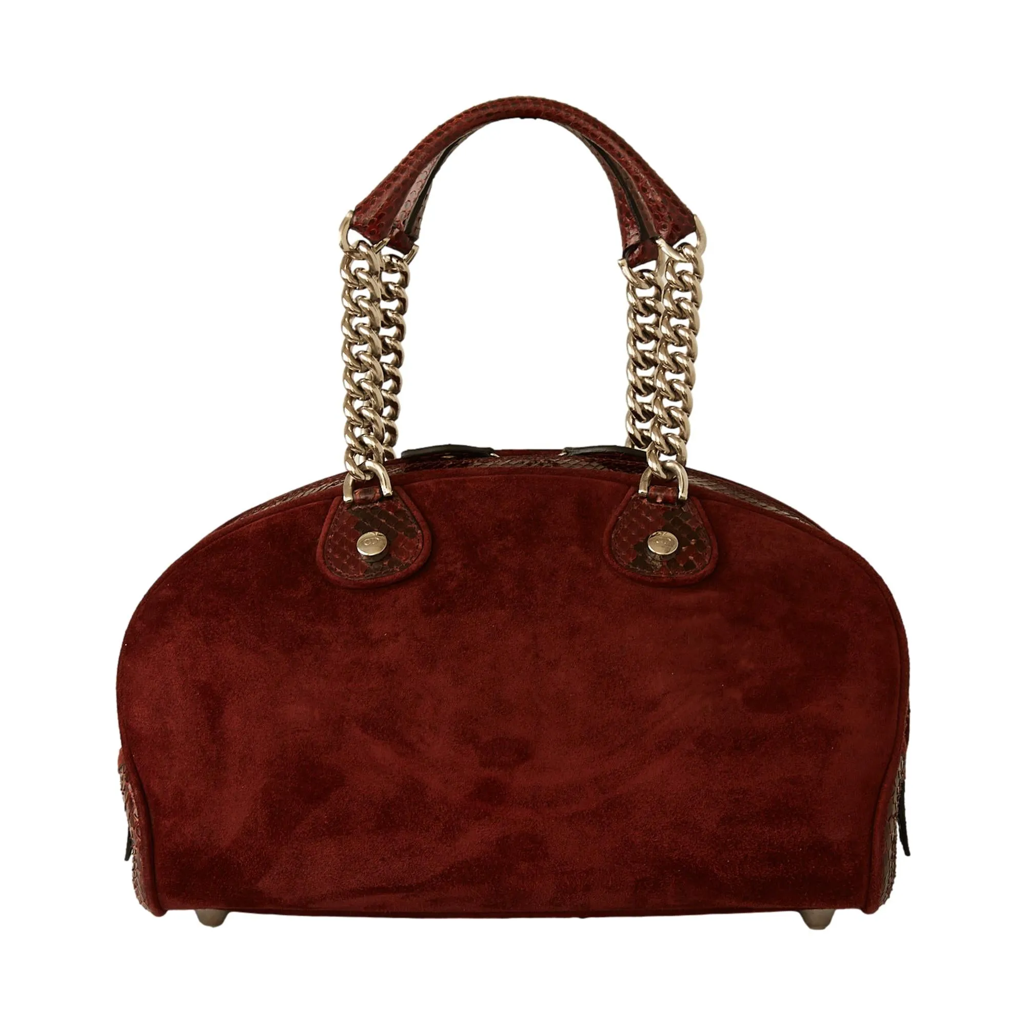 Dior Dark Brown Suede Gambler Bag