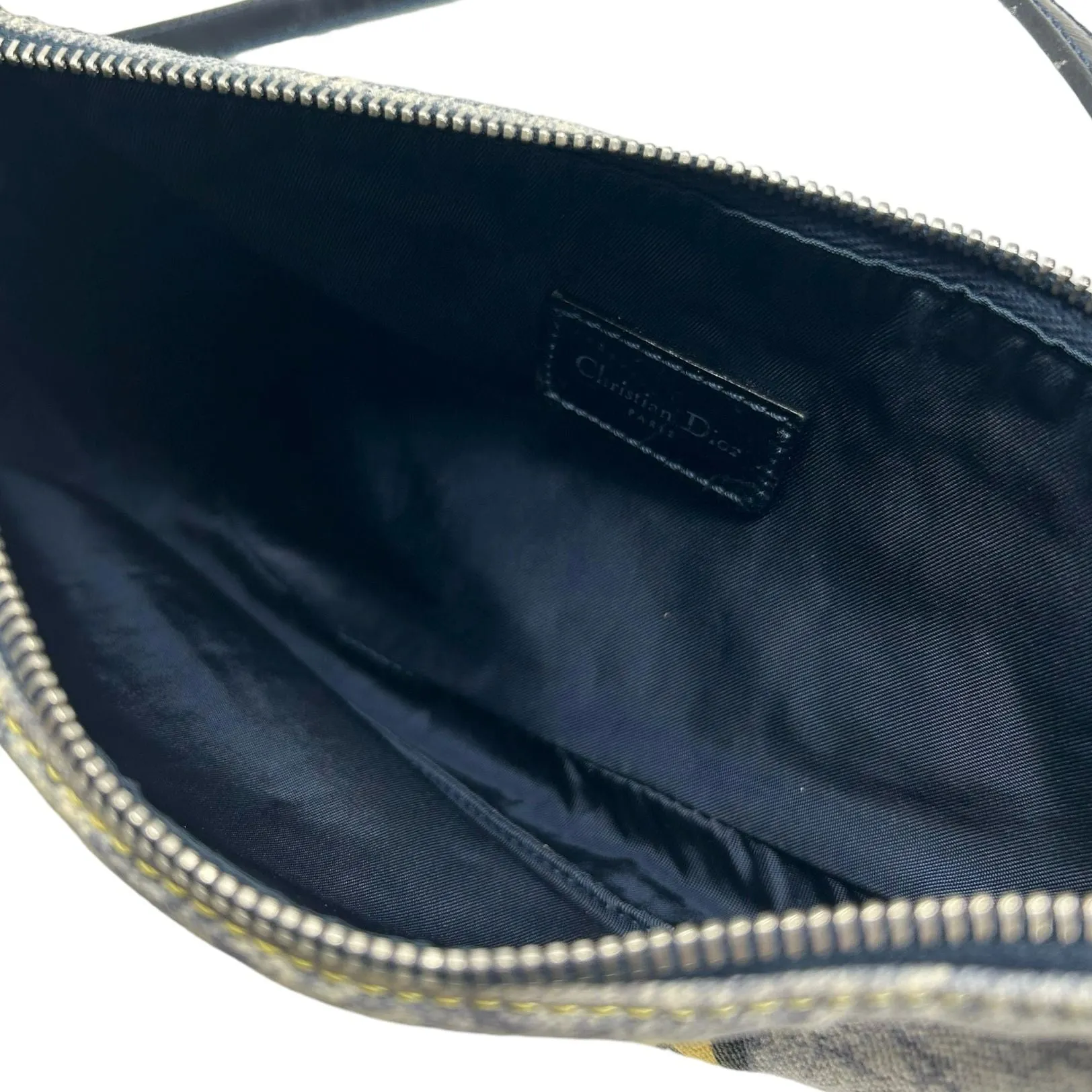 Dior Denim Print Mini Saddle