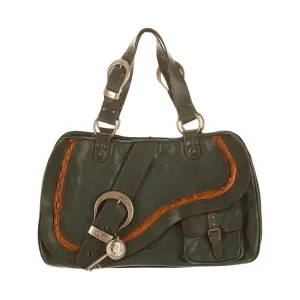 Dior Green Gaucho Shoulder Bag