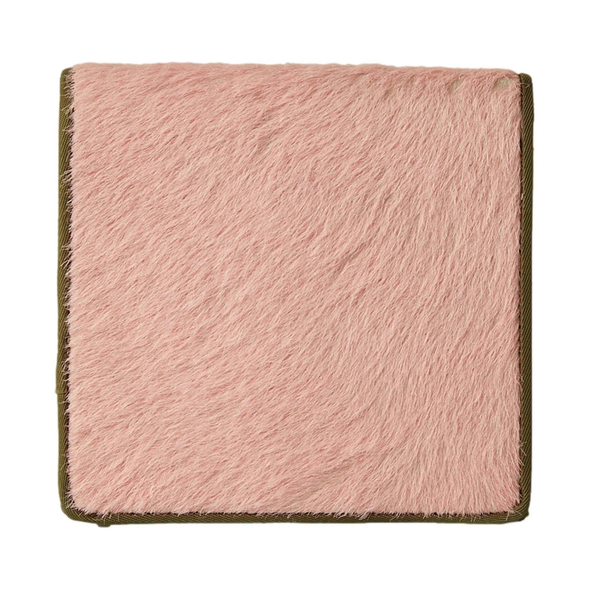 Dior Pink   Green Calf-Hair Wallet