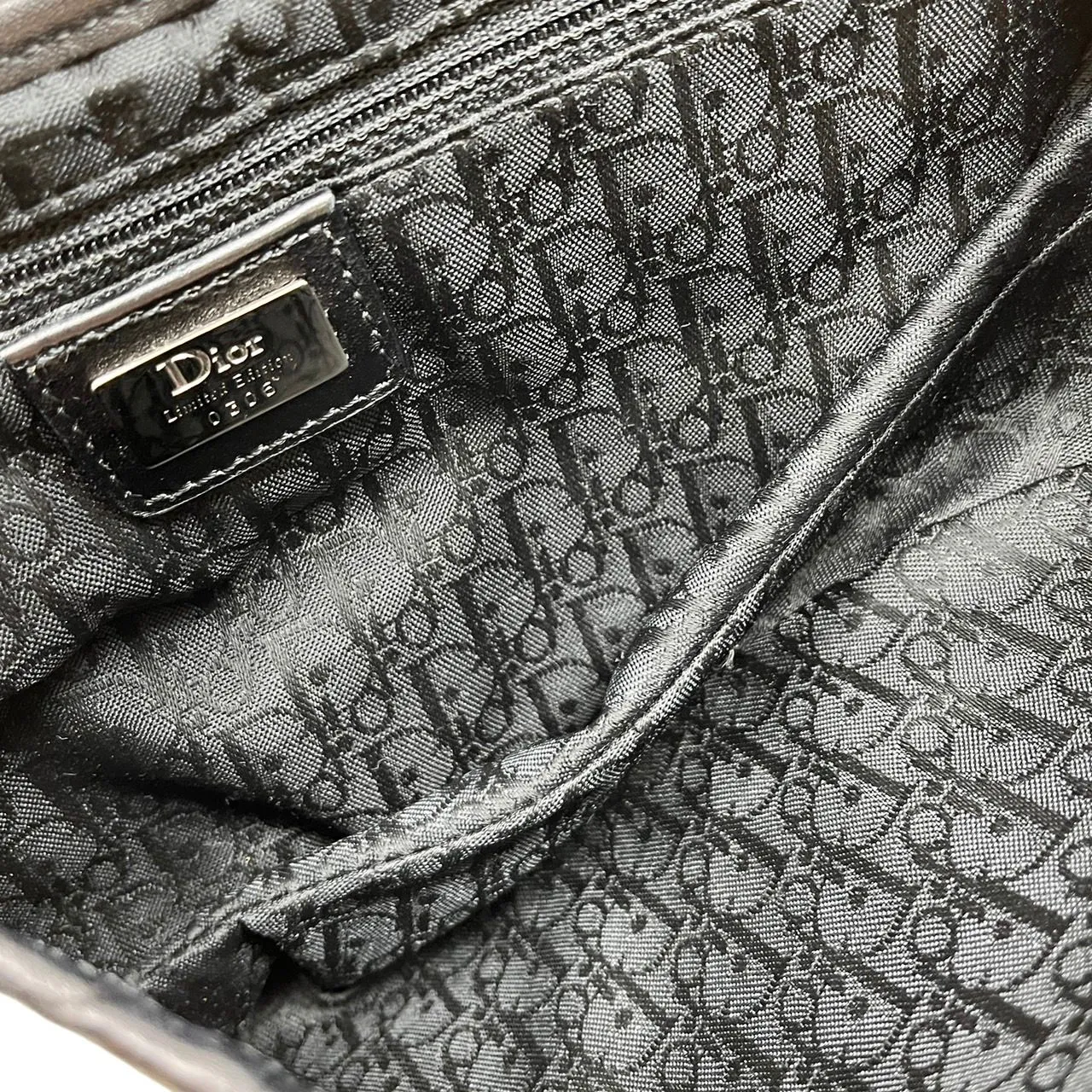 Dior Watercolor Print Saddle Bag