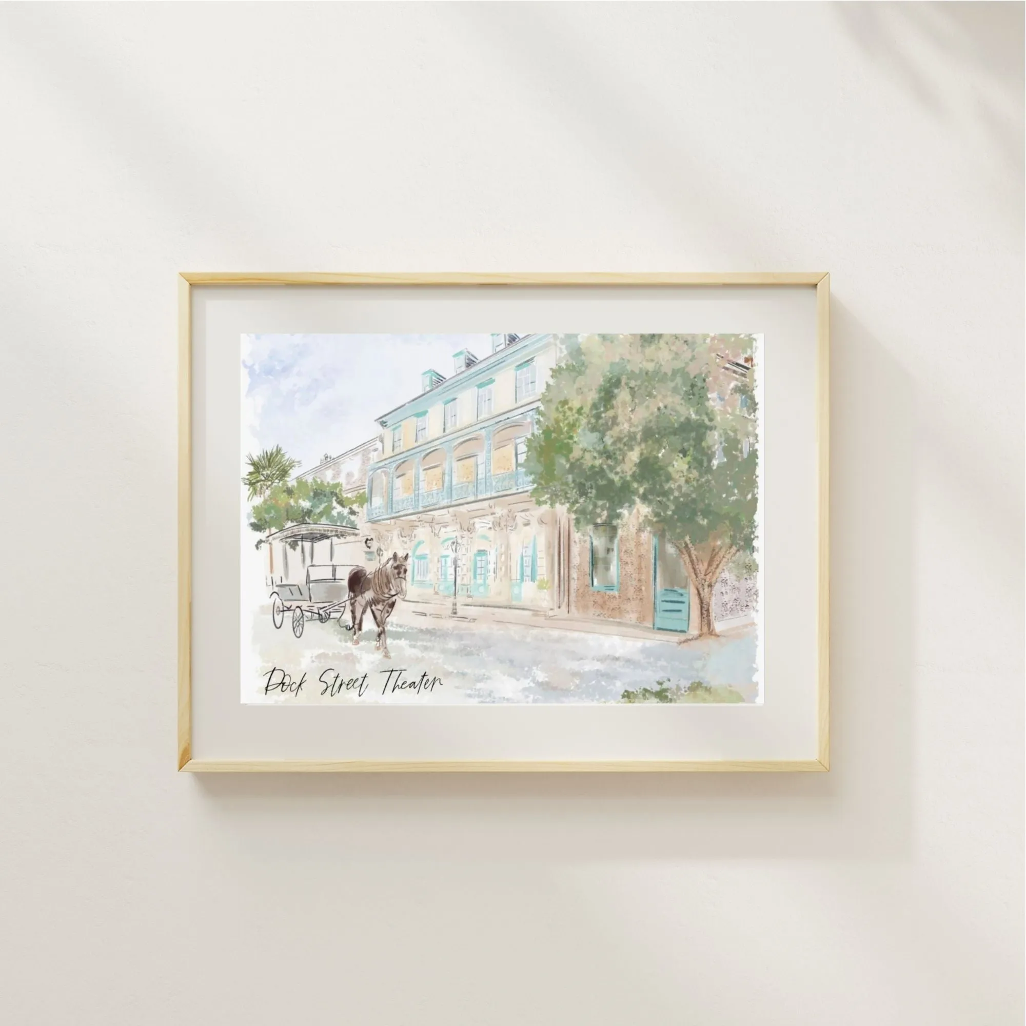 DOCK ST. THEATER - Art Print