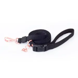 Doodle Couture Secure-In-Place Dog Lead - Matte Black