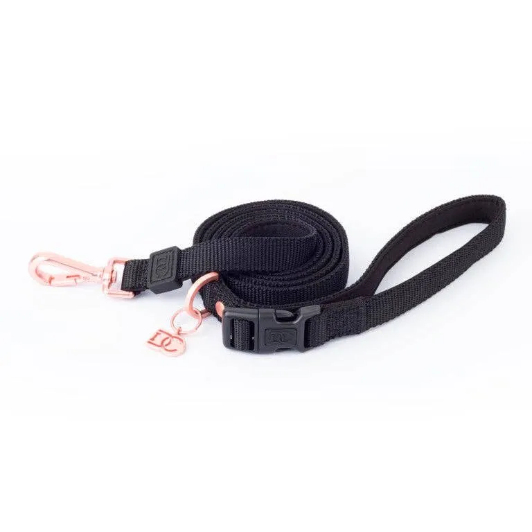 Doodle Couture Secure-In-Place Dog Lead - Matte Black