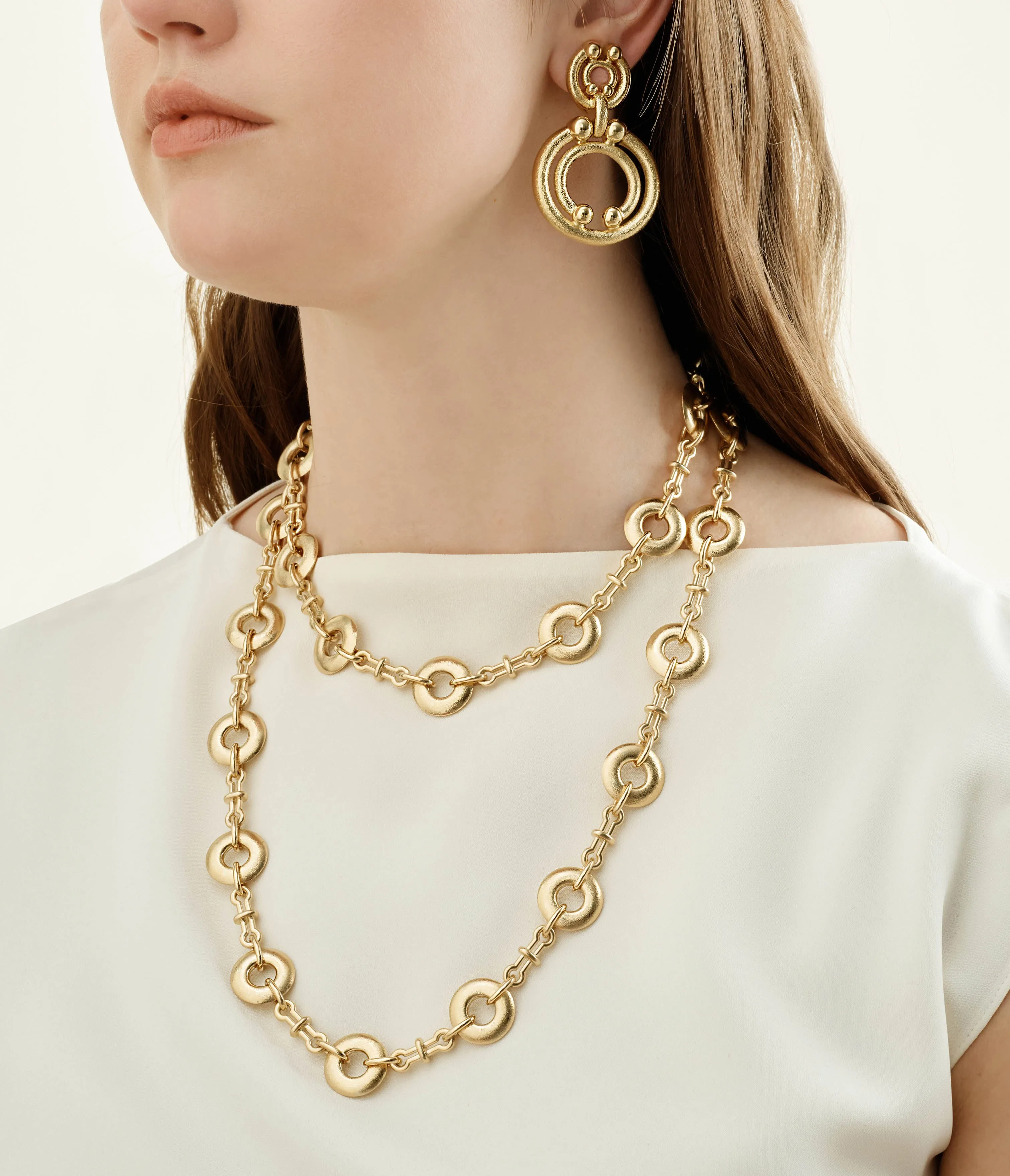 Dotted Doorknocker Earrings