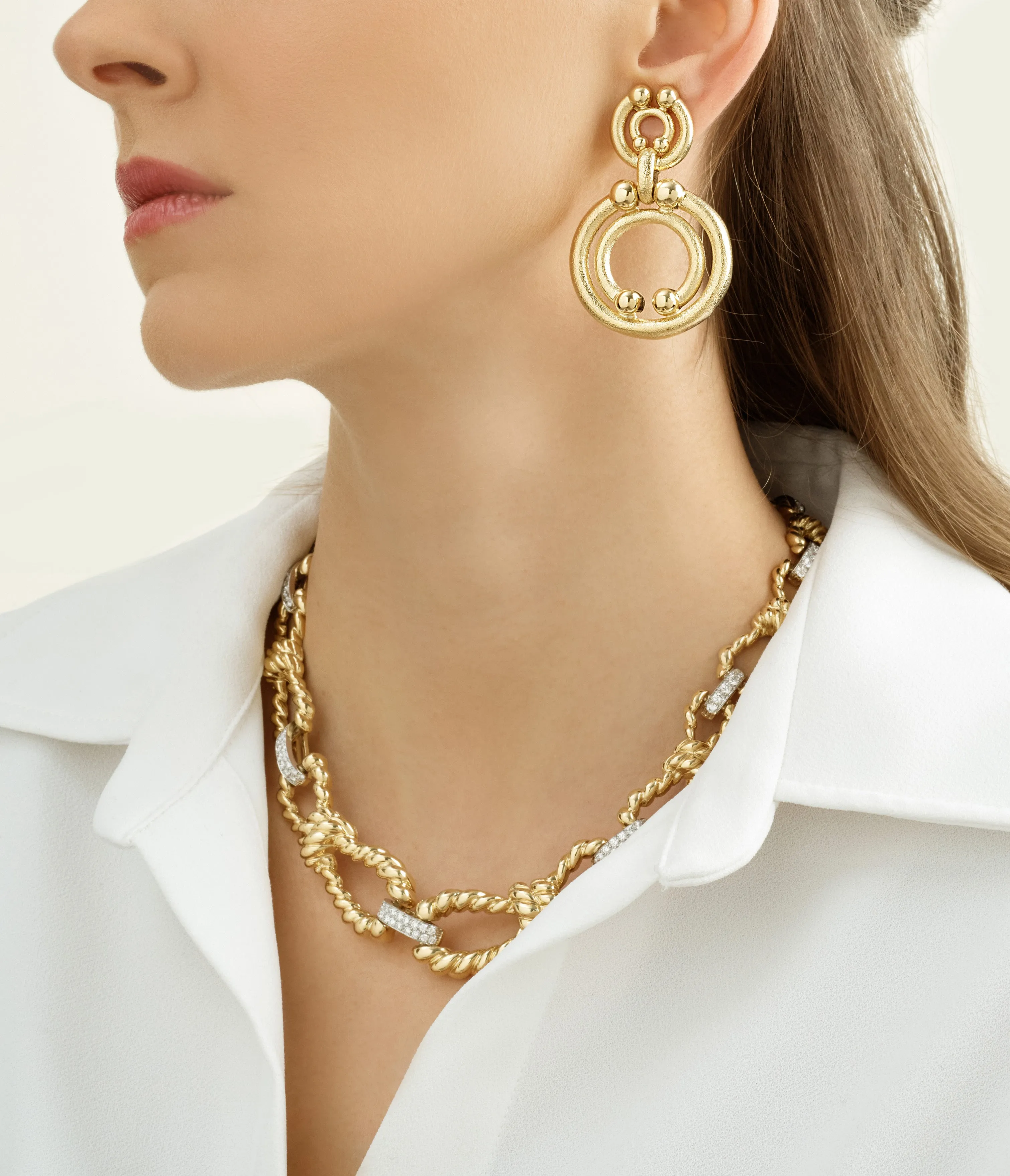 Dotted Doorknocker Earrings