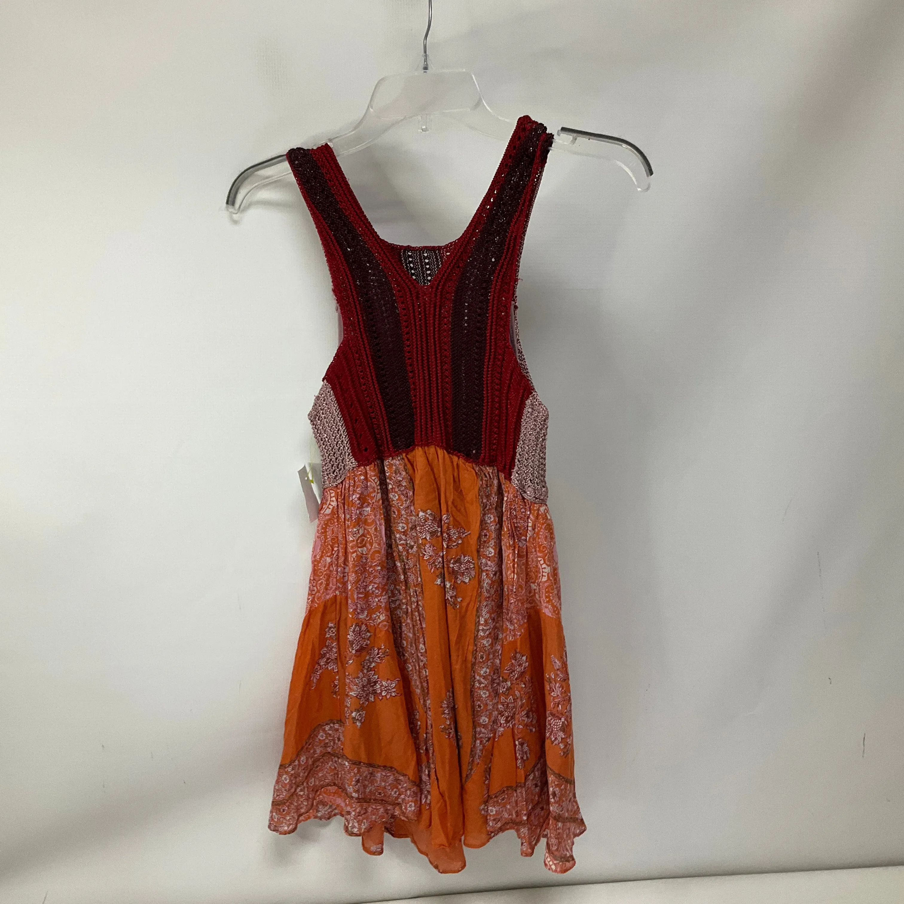 Dress Casual Short By Free People In Orange, Size: Xs