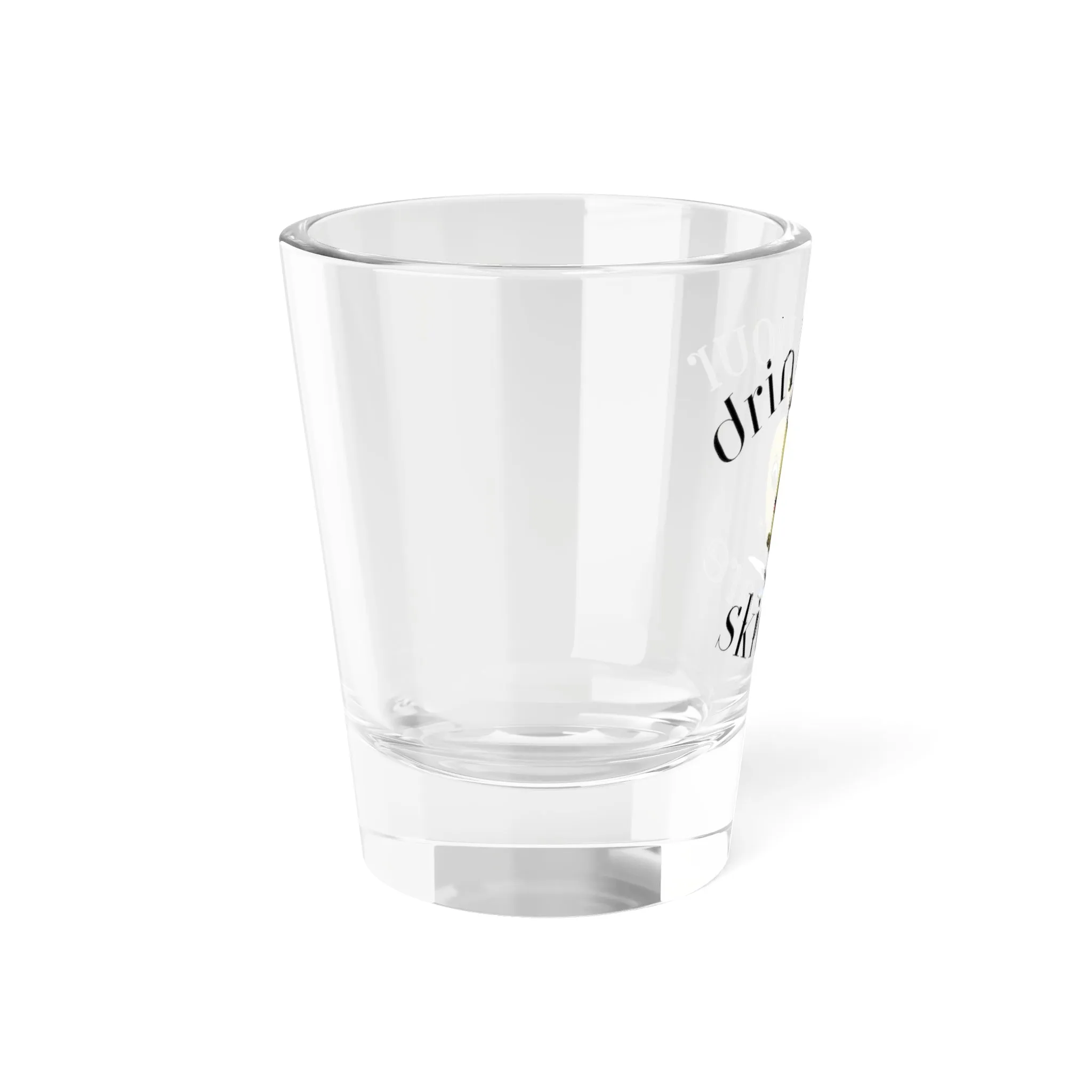 Drink your skincare / olive tree cartoon / Shot Glass, 1.5oz
