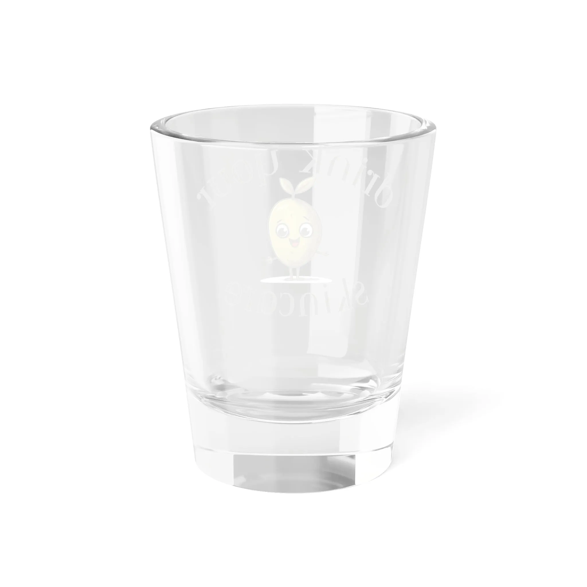 Drink your skincare / olive tree cartoon / Shot Glass, 1.5oz