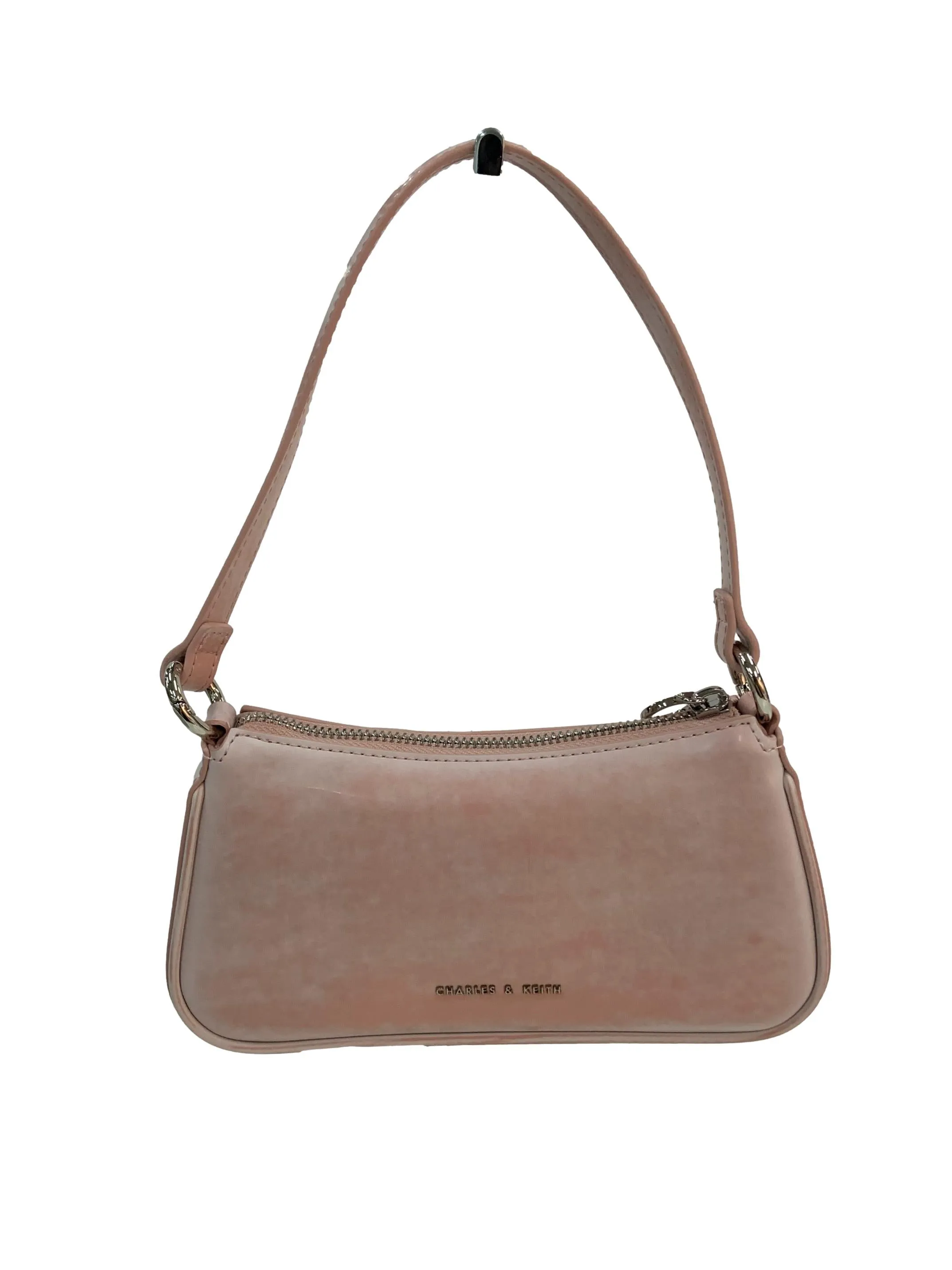 Dusty Pink Baguette Bag