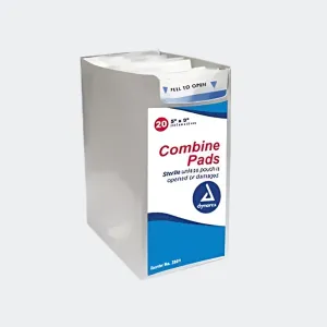 Dynarex Secure Abdominal Combine Pad, 5" x 9", Sterile, 20/box