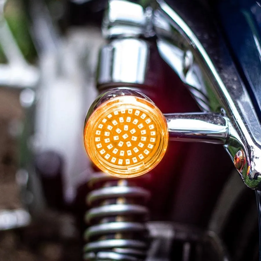 Eagle Lights Midnight Edition Generation II Amber LED Premium Rear Turn Signals - 1156 Base
