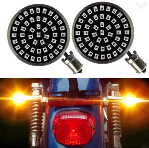 Eagle Lights Midnight Edition Generation II Amber LED Premium Rear Turn Signals - 1156 Base