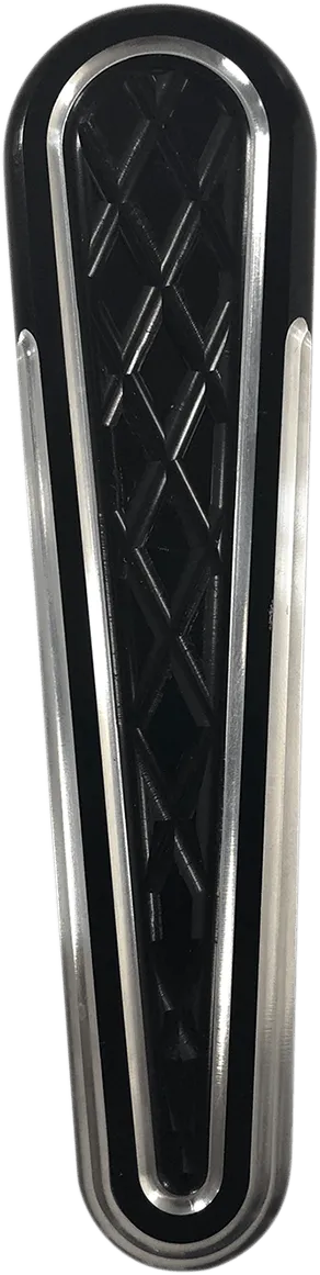Eddie Trotta Designs TC-109B Dash Panel Insert - Platinum Cut - Black Anodized