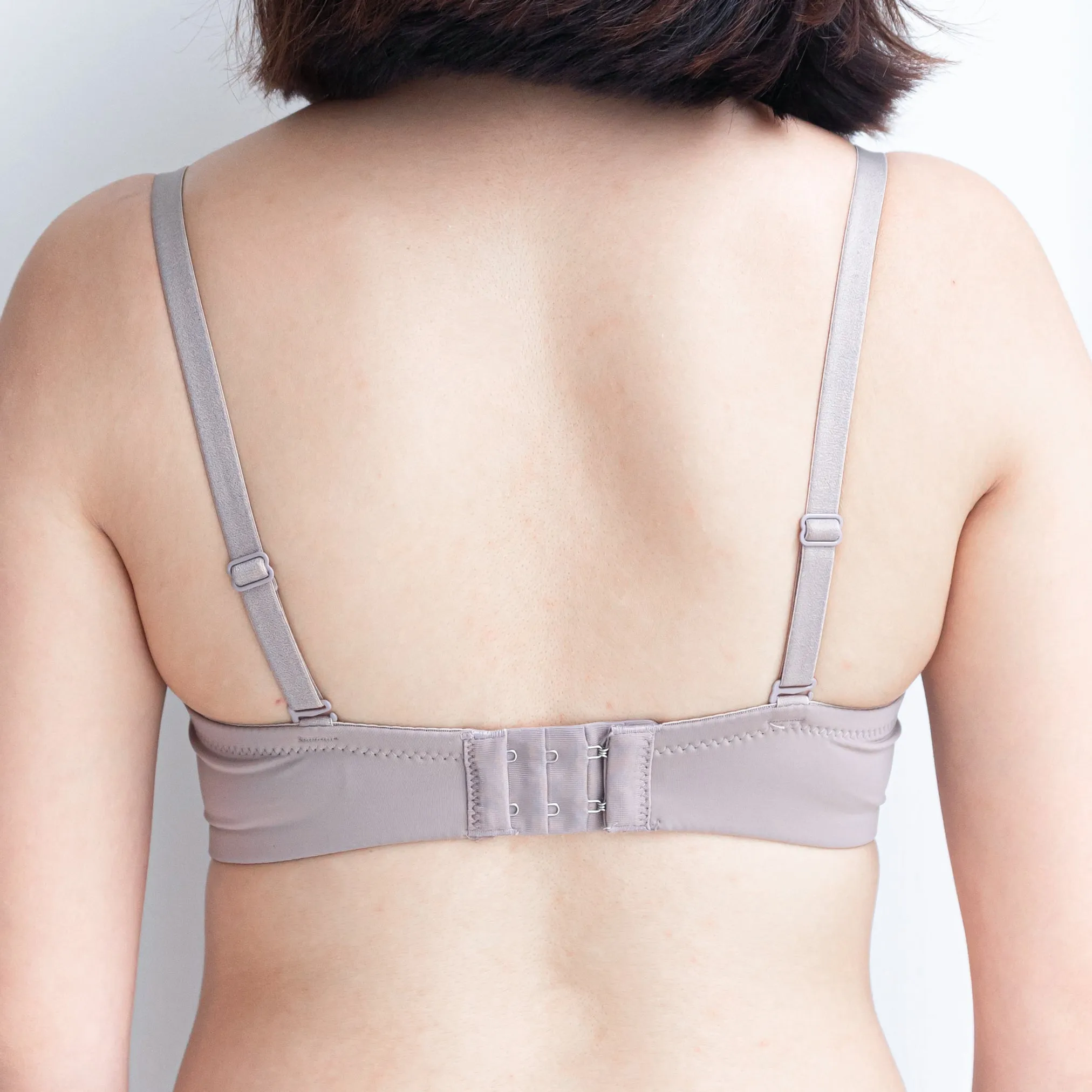 Effortlessly Fresh! Soft Lightly-Lined Wireless Bra in Muted Grey (Size M & XL Only)