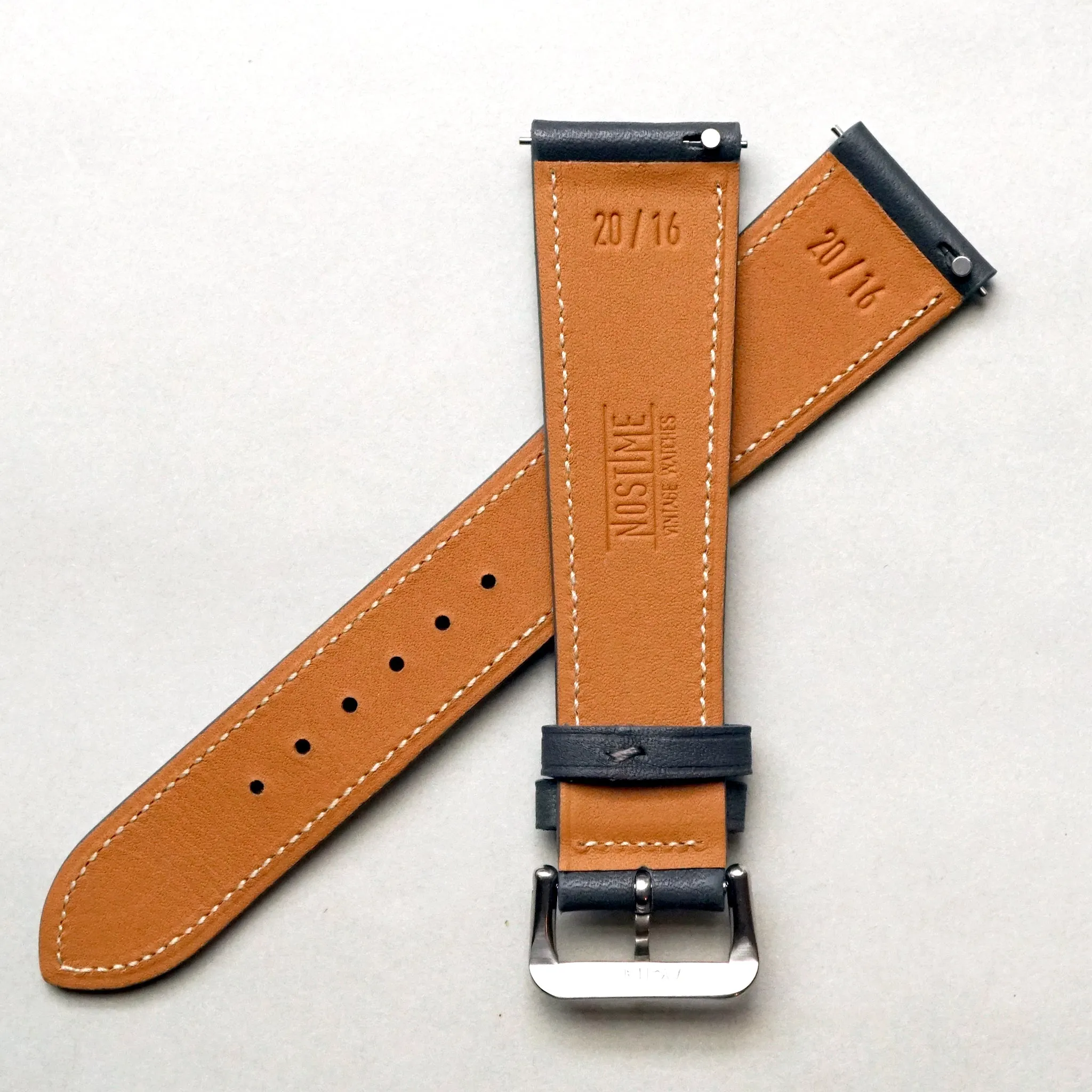 ELEPHANT GRAY NOVONAPPA SMOOTH CALF STANDARD STRAP