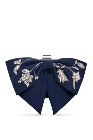 EMBROIDERED CUPIDS CLUTCH - NIGHT SKY