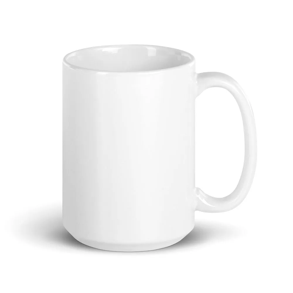 Enneagram 5 White glossy mug