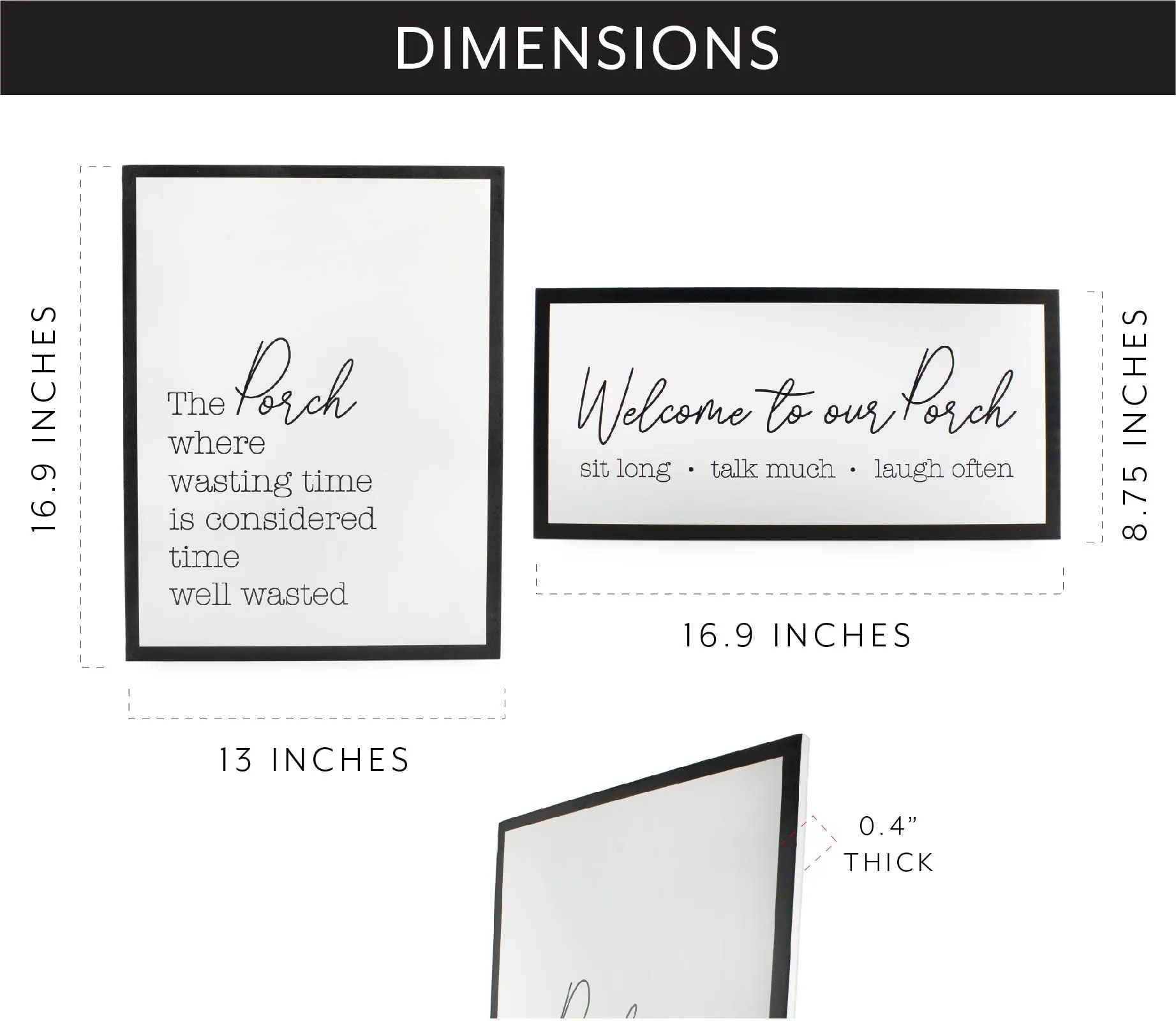 Farmhouse Porch Signs (Case of 10)