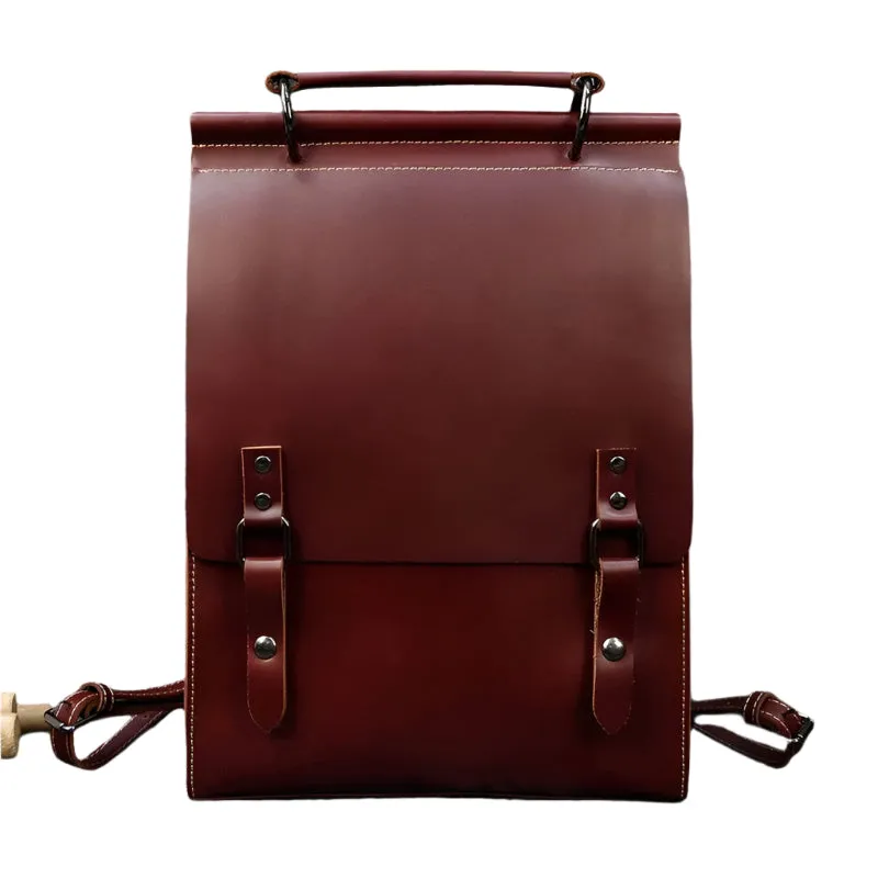 Fashion Leather Backpack Business Computer Backpack with USB