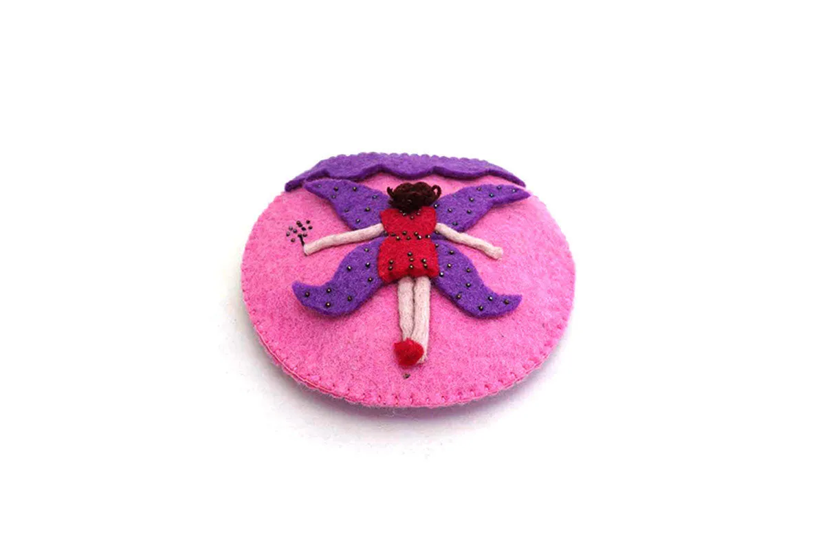 Felt Fair Trade Appliqué Fairy Handbag