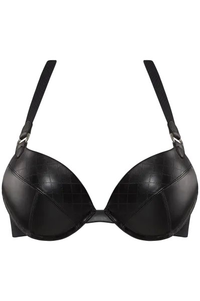 Femme Fatale Super Push Up Wired Padded Bra - Black -