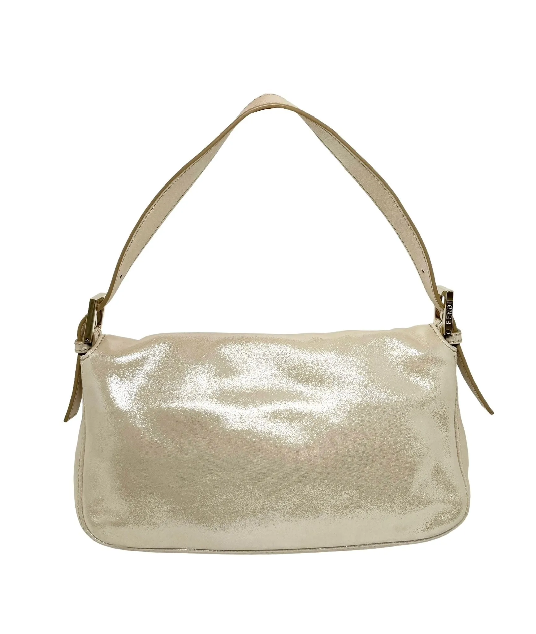 Fendi Champagne Rhinestone Baguette