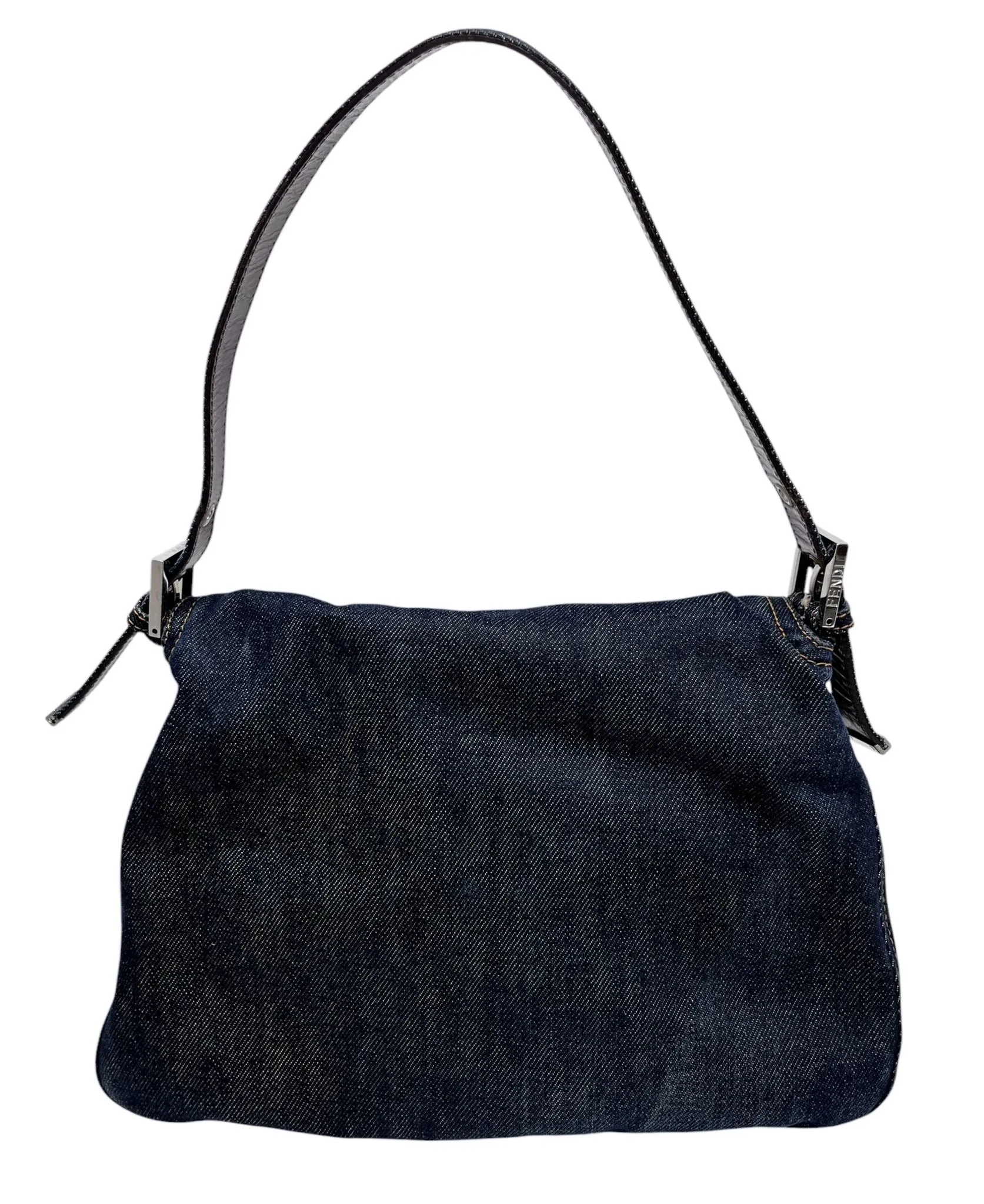 Fendi Denim Mamma Baguette Bag