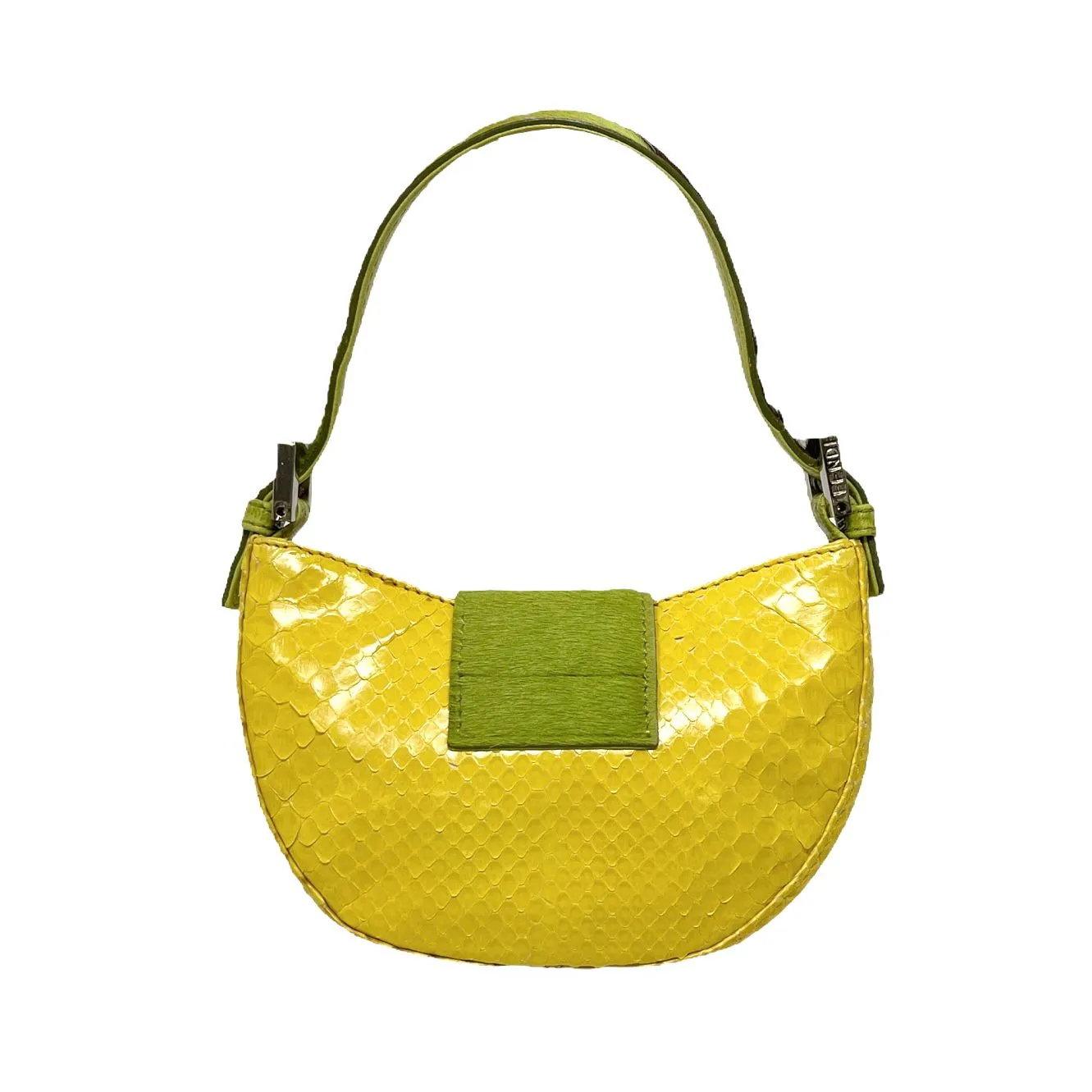 Fendi Mini Snakeskin Croissant Bag