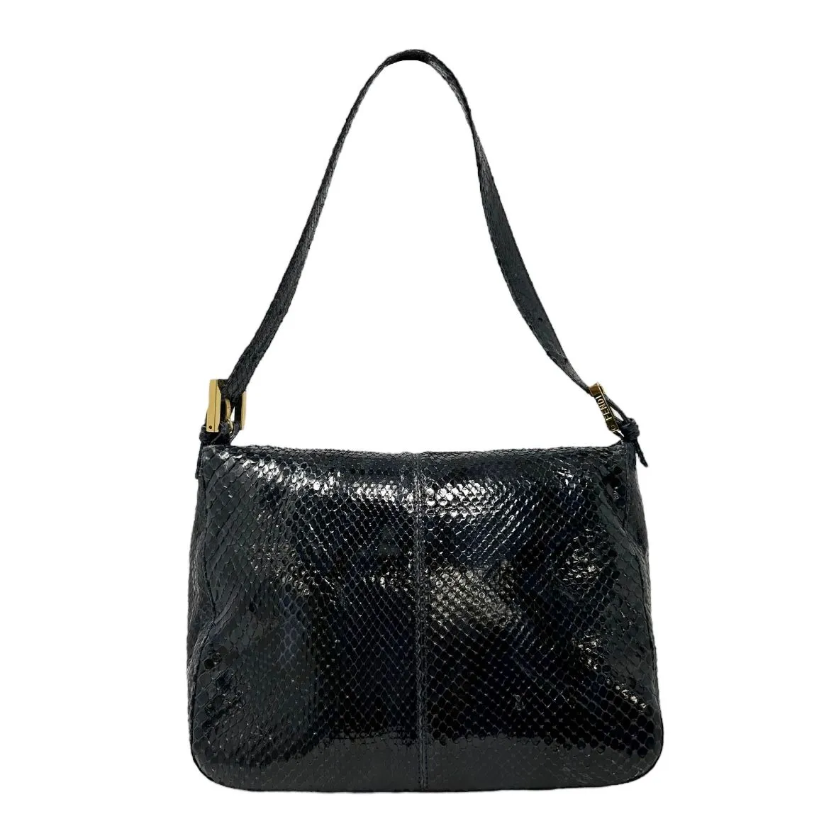 Fendi Two Tone Snakeskin Baguette