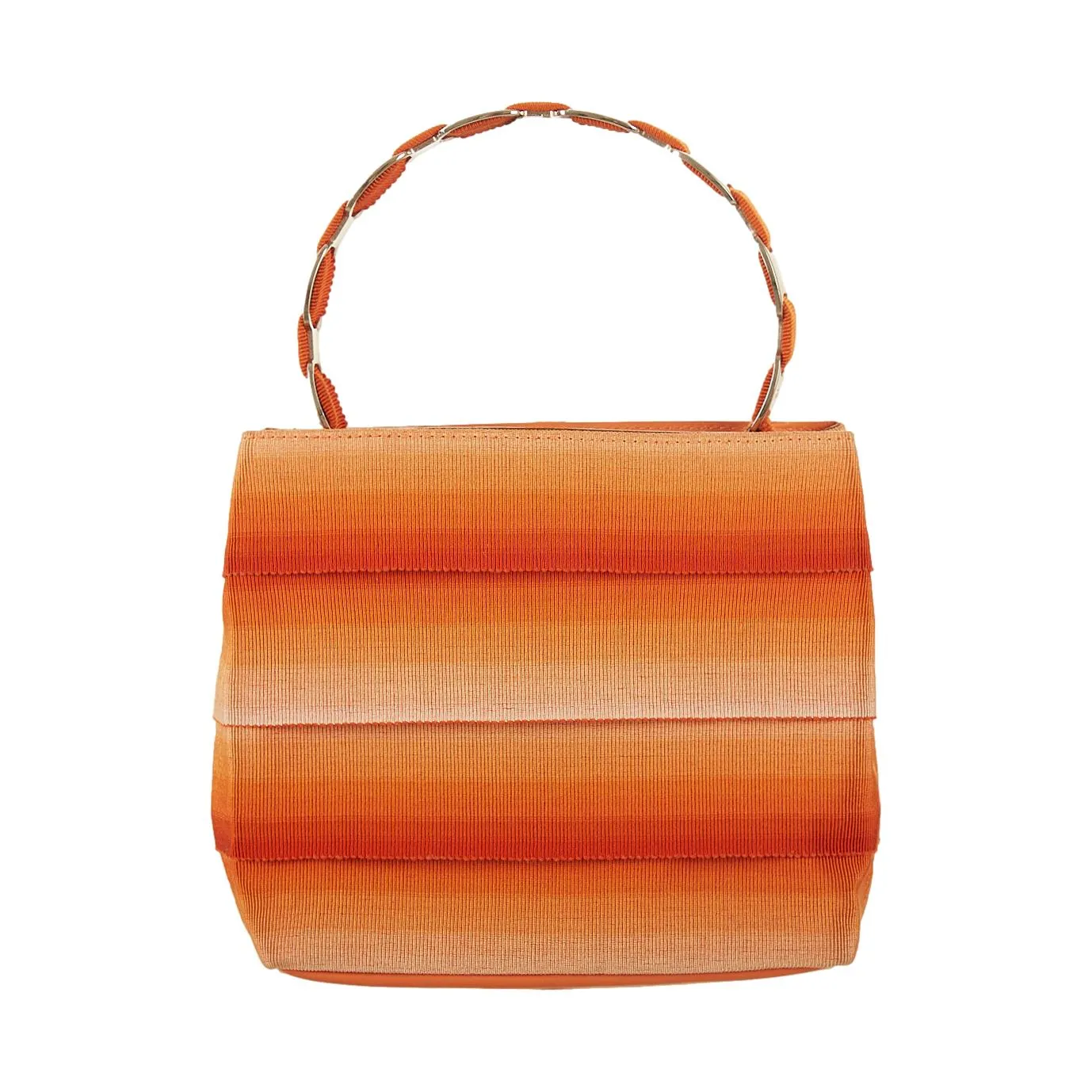 Ferragamo Orange Mini Gross-Grain 2way Bag