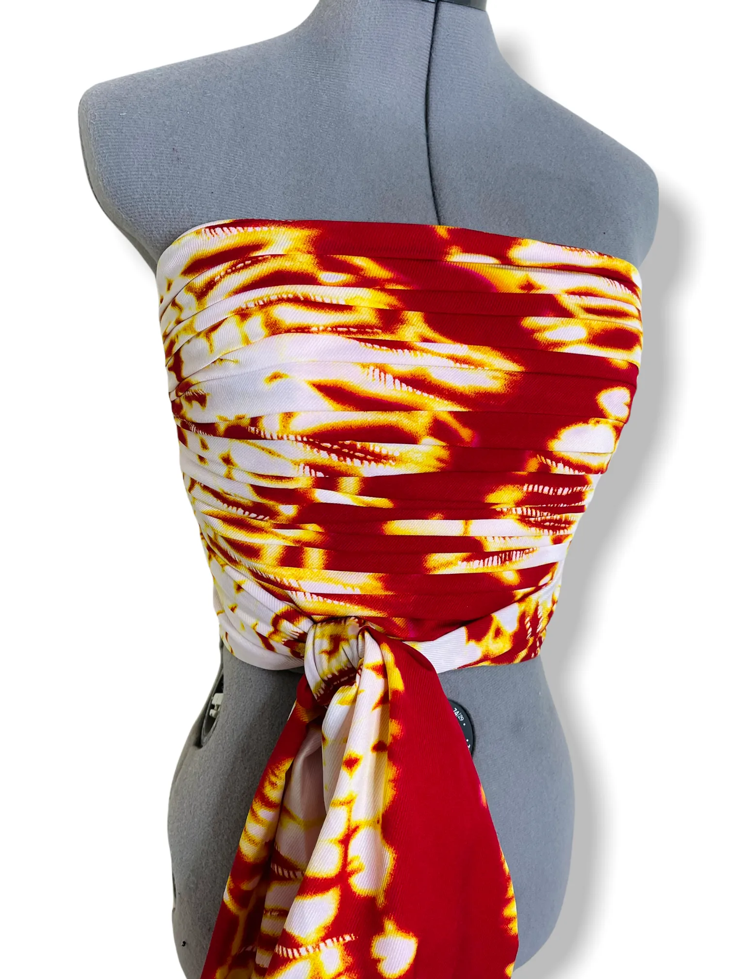 Fire Draped bustier