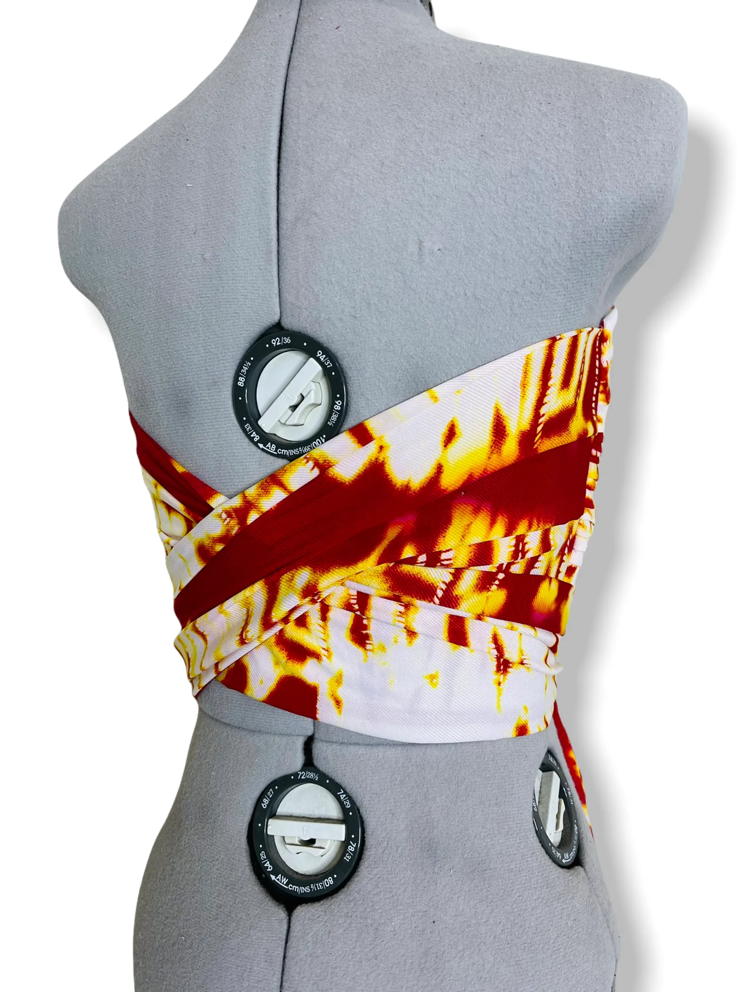 Fire Draped bustier