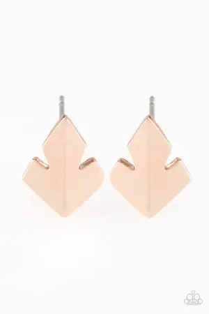 Fire Drill - Gold Post Earring