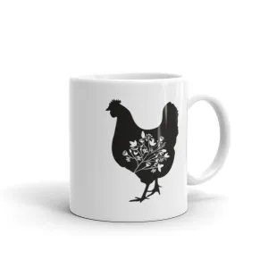 Floral Hen Mug