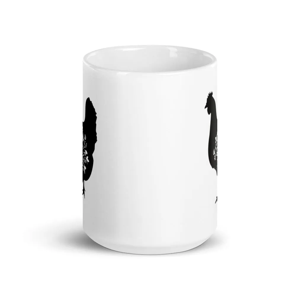 Floral Hen Mug