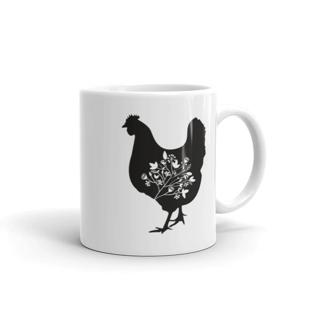 Floral Hen Mug