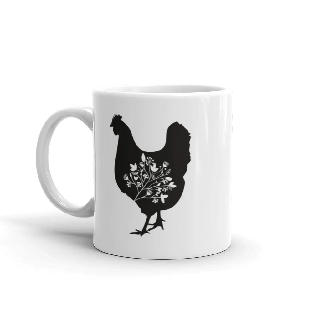 Floral Hen Mug