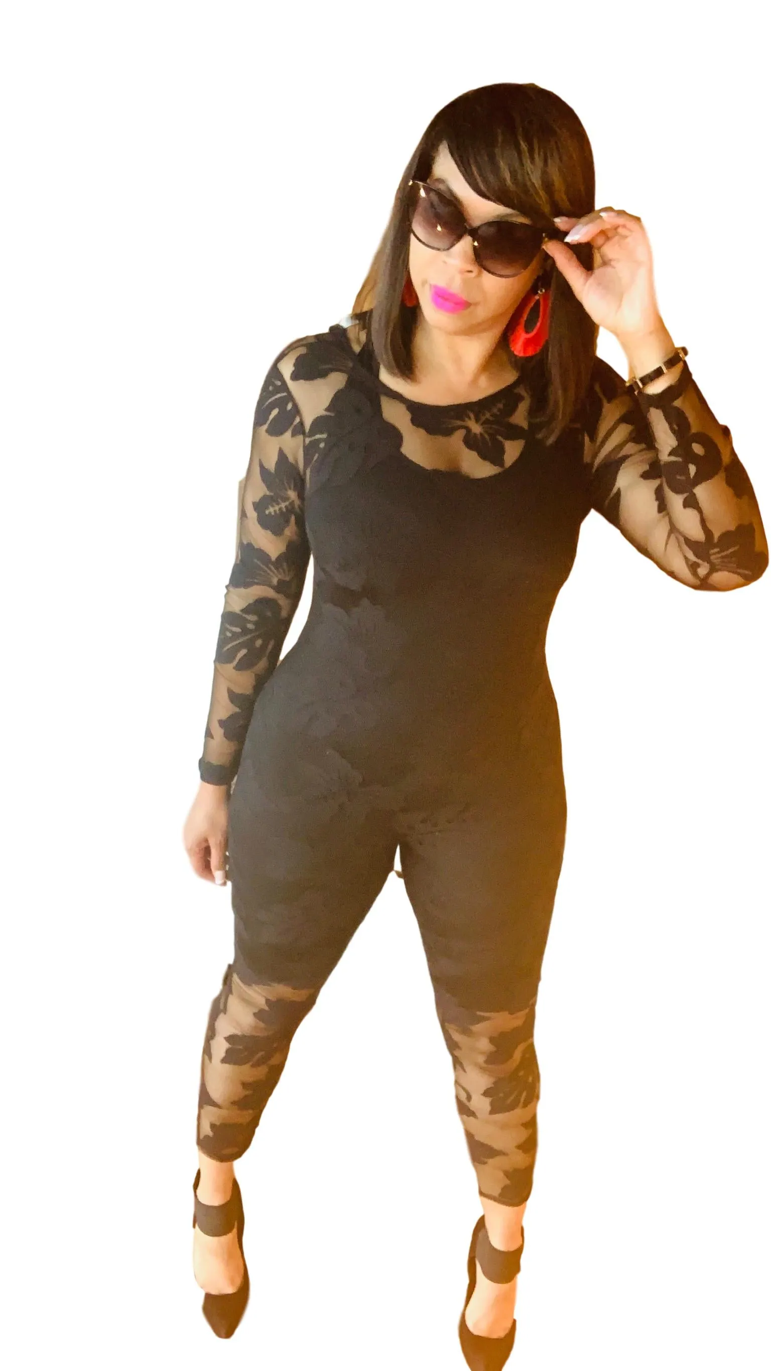 🔥Floral Mesh Jumper 🔥 ( Romper sold separately)