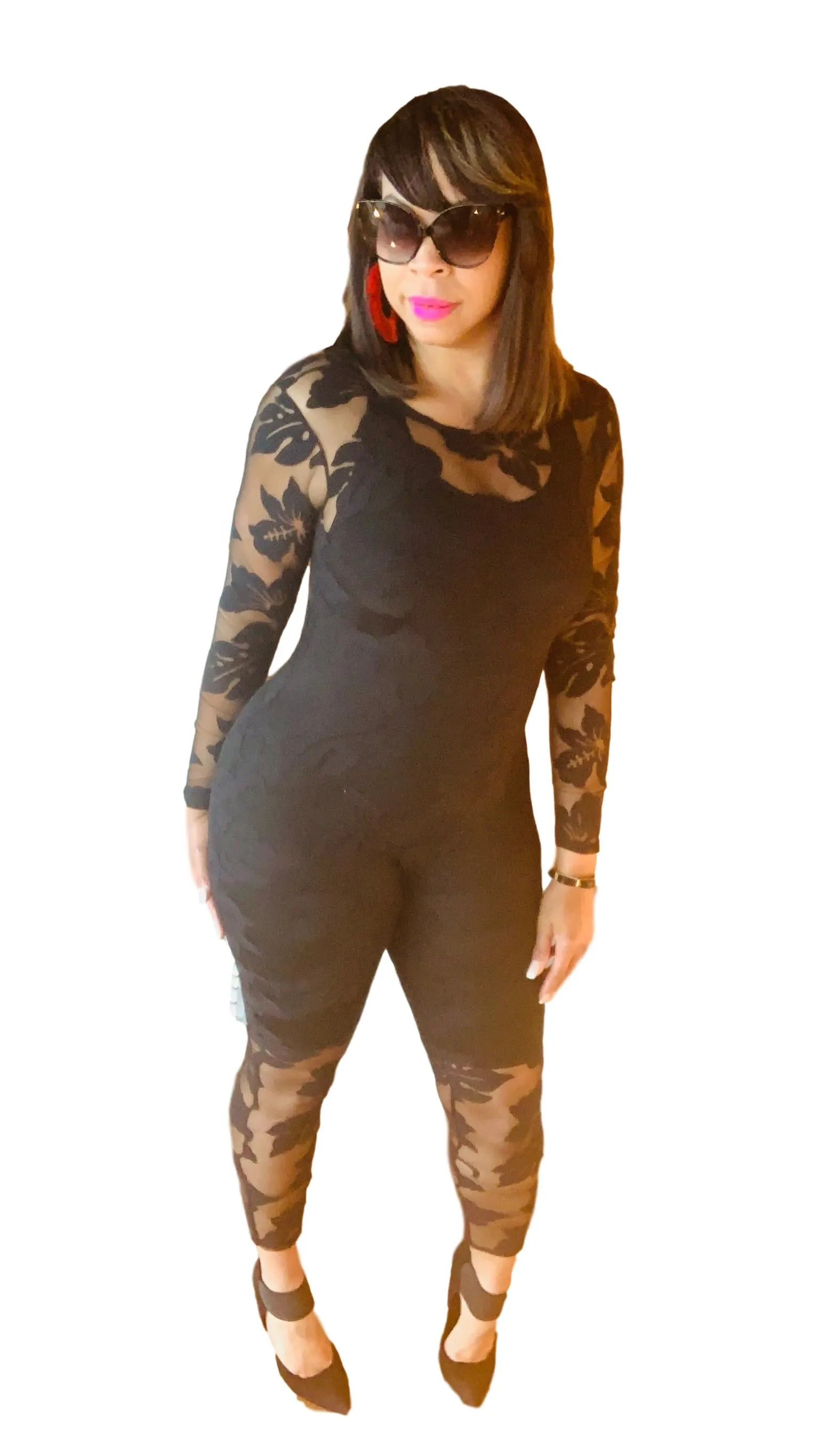 🔥Floral Mesh Jumper 🔥 ( Romper sold separately)