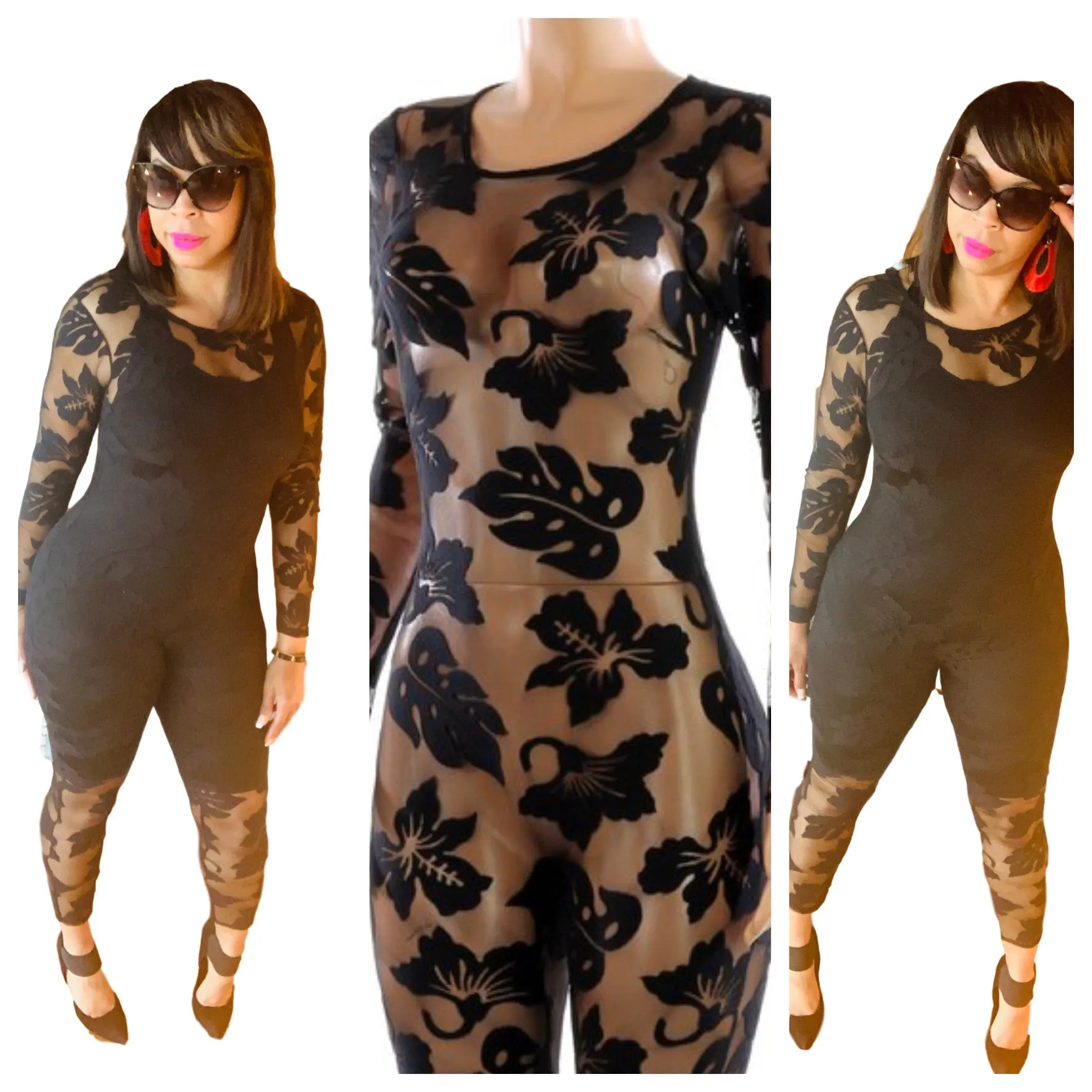 🔥Floral Mesh Jumper 🔥 ( Romper sold separately)